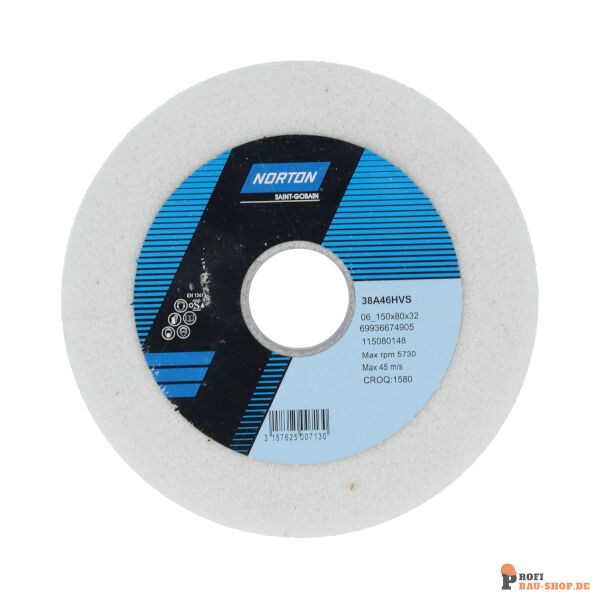 nortonschleifmittel/NORTON_schleifmittel_69936674905 06 Straight cup Tool Room-Norton 38A-150x80x32_20_20-38A46HVS_165879